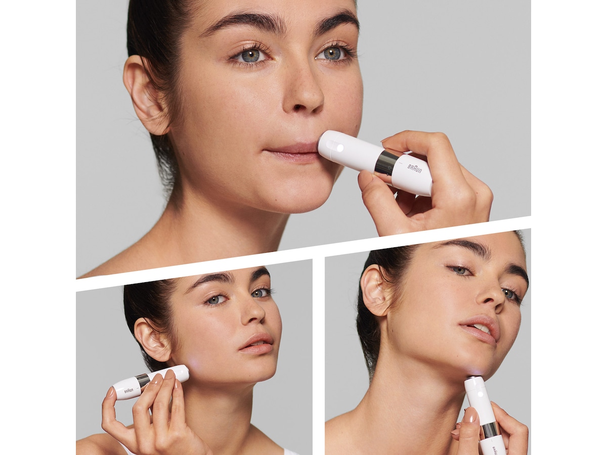 Face mini hårborttagare FS1000 med smartlight, vit Epilator & IPL-hårborttagning