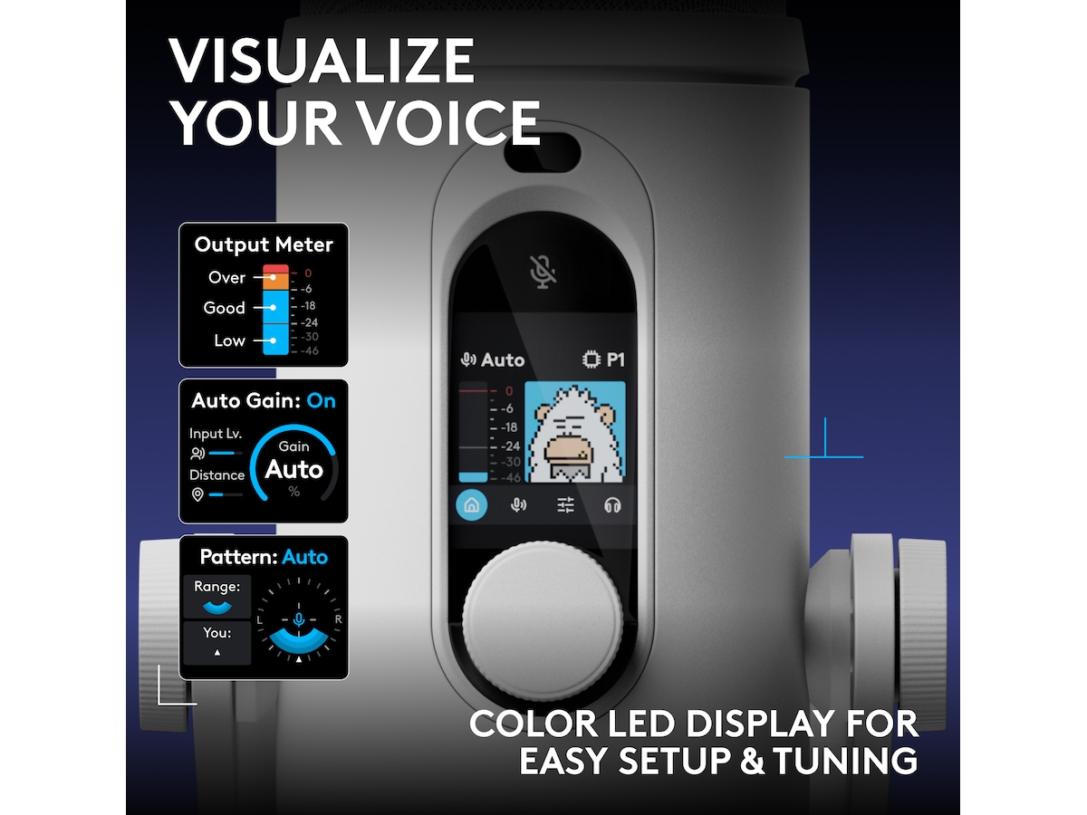 Logitech G Yeti 2 bordsmikrofon (vit) Mikrofon