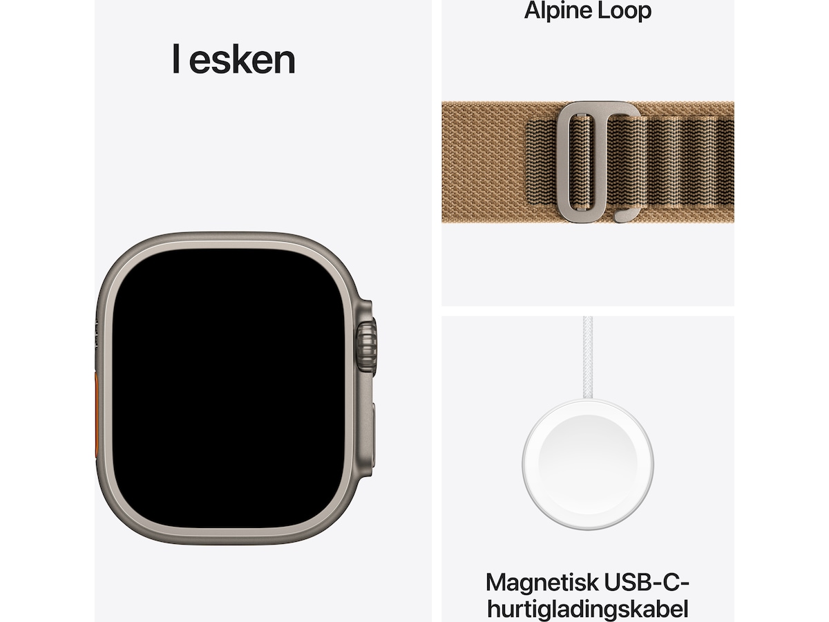 Apple Watch Ultra 4 GPS + LTE 49mm titan (natural) Smartwatches