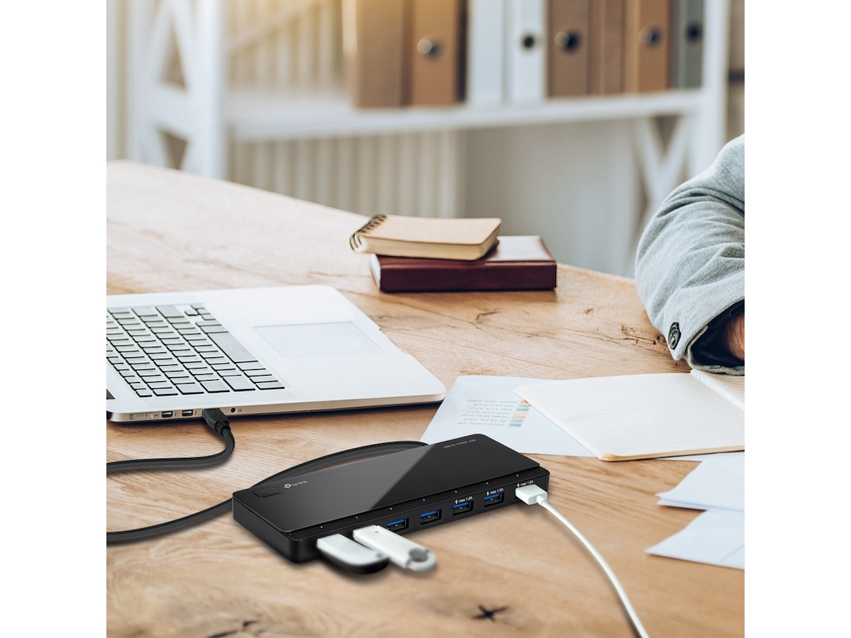 TP-Link UH700 USB 3.0 7-Port Hub Dockningsstation och USB-hub