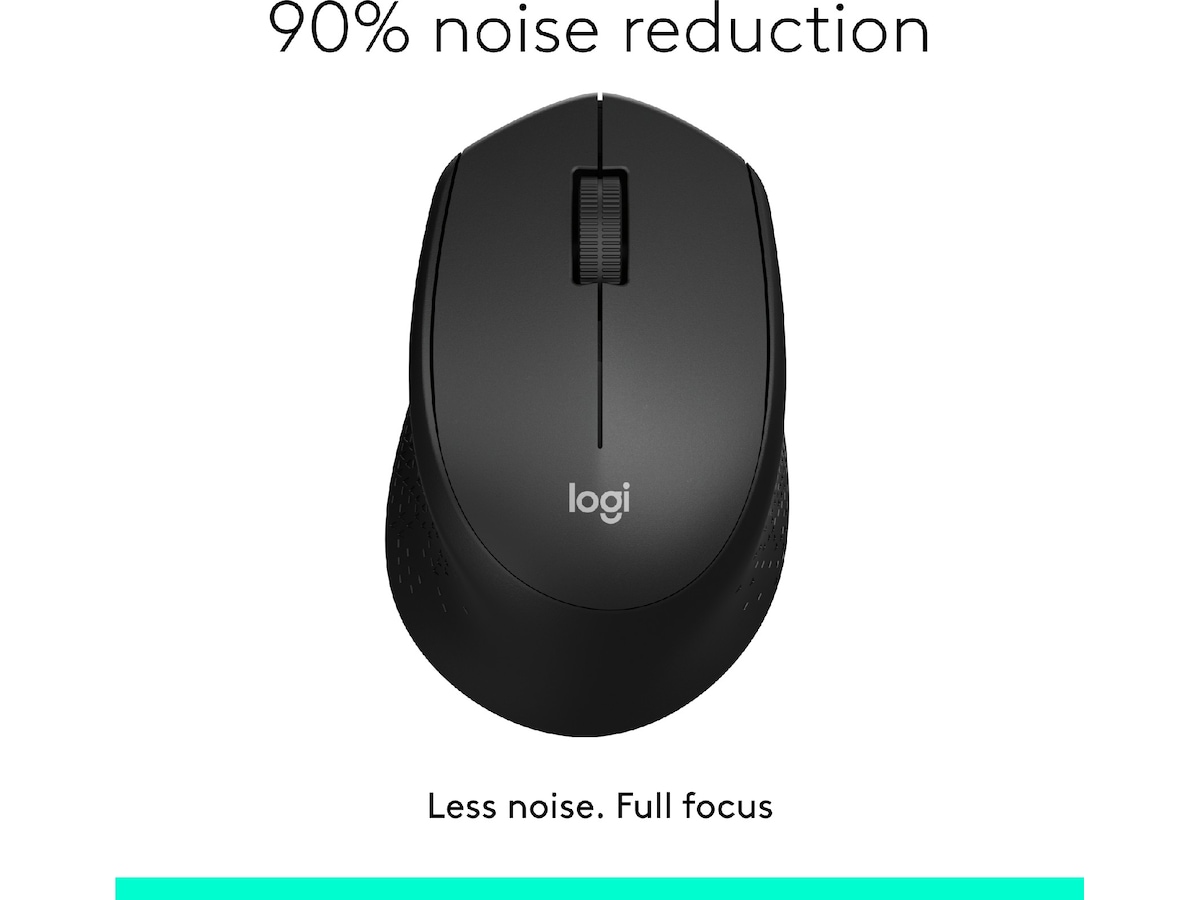 Logitech M330 Silent Plus Trådlös PC mus (svart) Mus