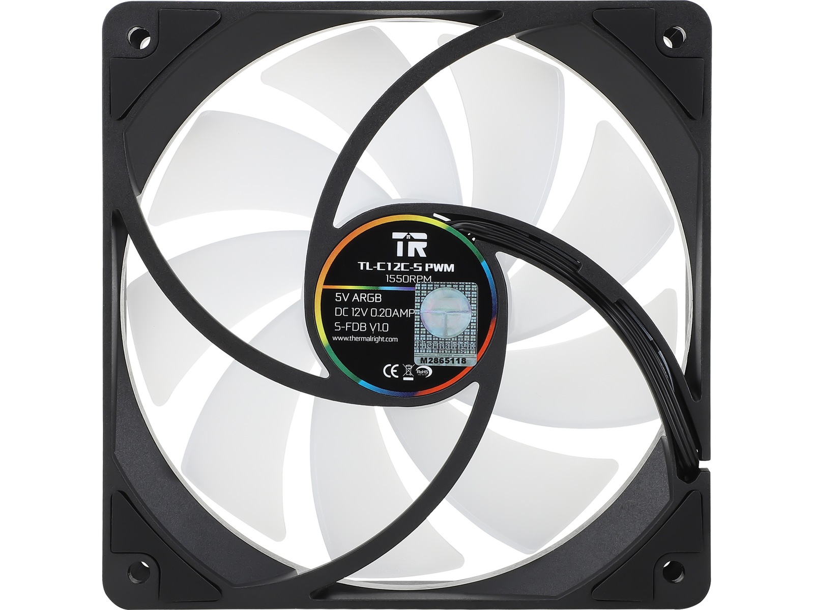 Thermalright TL-C12C-S ARGB 120mm Fläkt 3-Pack (svart) Fläkt