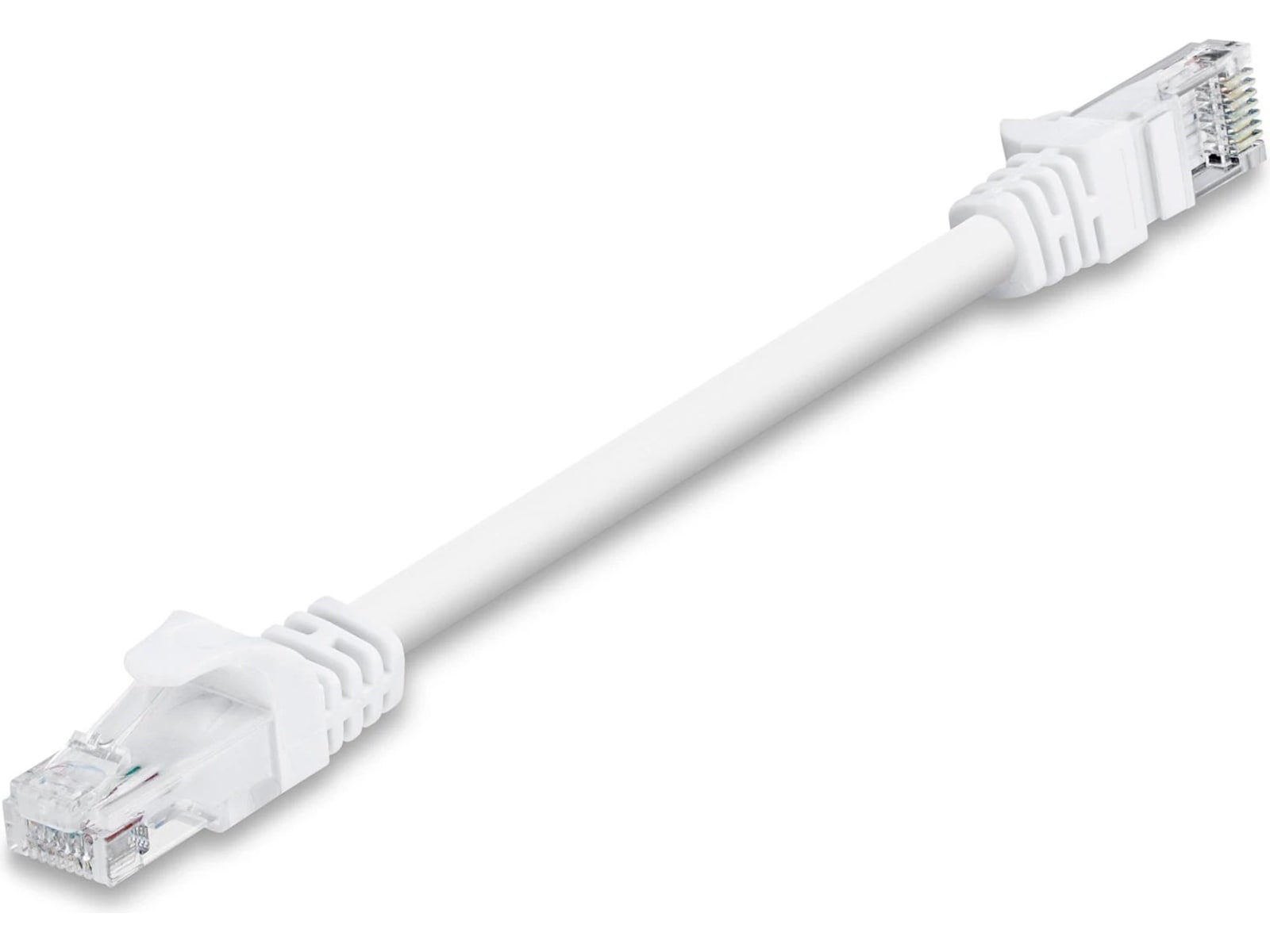 Nätverkskabel CAT6 15cm (vit) Nätverkskablar