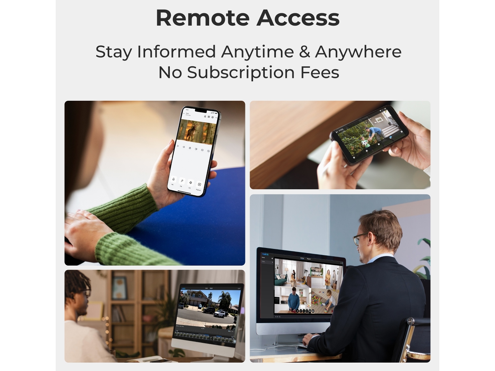 Reolink E1 Outdoor WiFi övervakningskamera utomhus (svart) Övervakningskamera