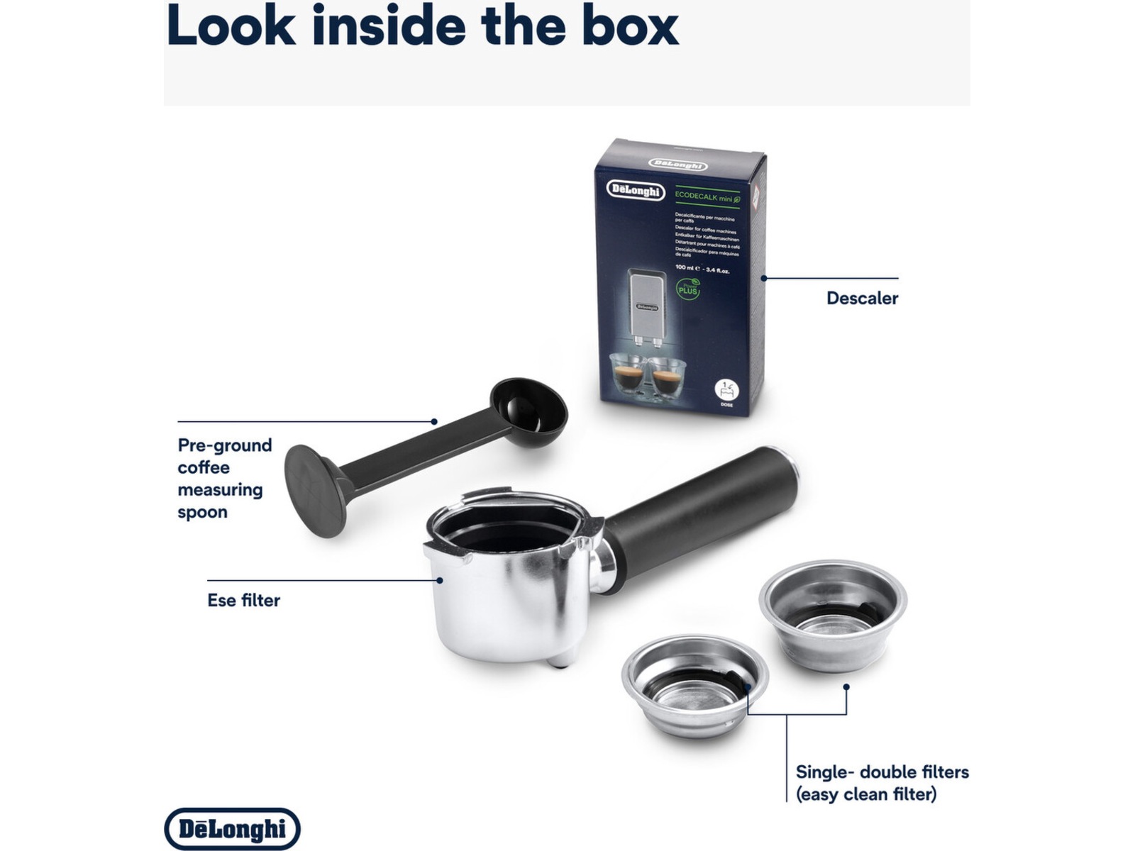 DeLonghi Dedica Style EC685.BK Manuell espressomaskin (svart) Espressomaskiner