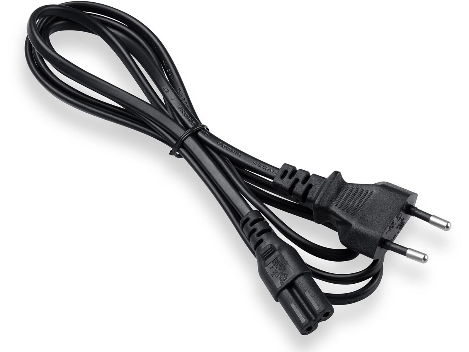 ON Strömkabel 2-pin, 1,5m (svart) Strömkablar