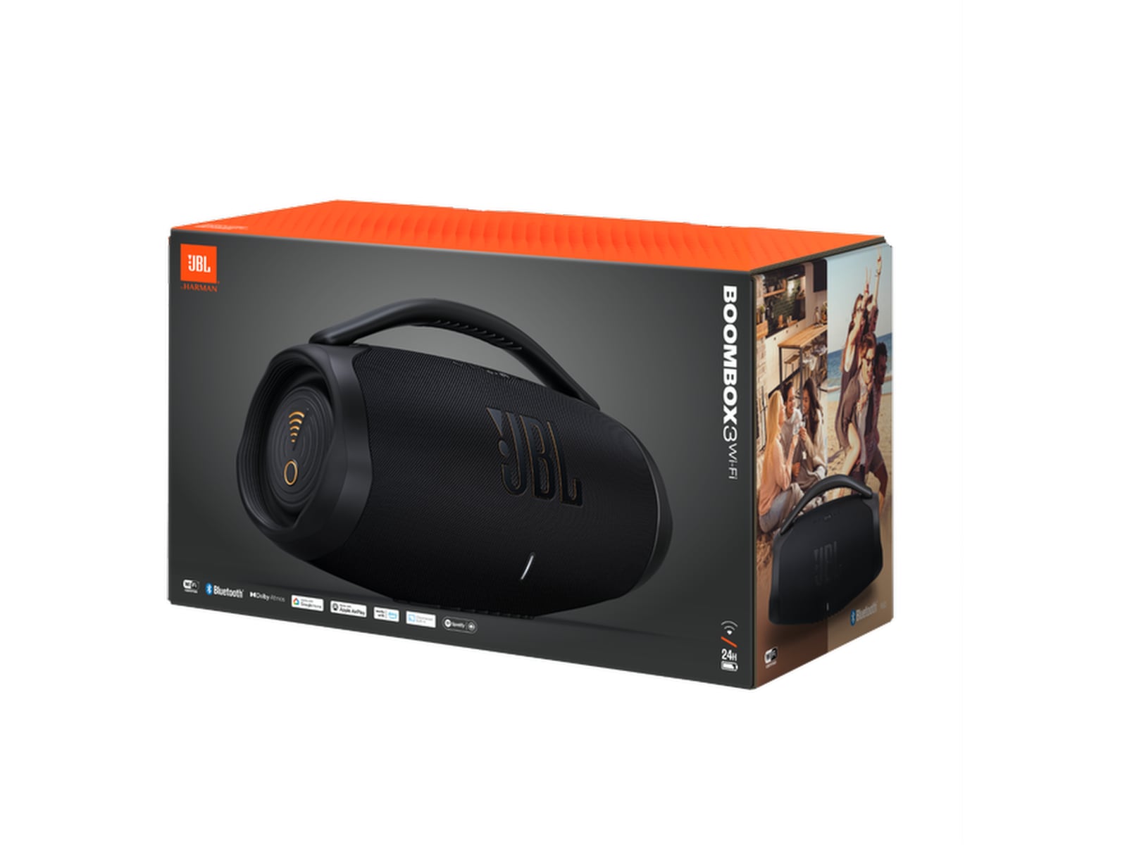 JBL Boombox3 WiFi trådlös högtalare (svart) Trådlös / Bluetooth högtalare