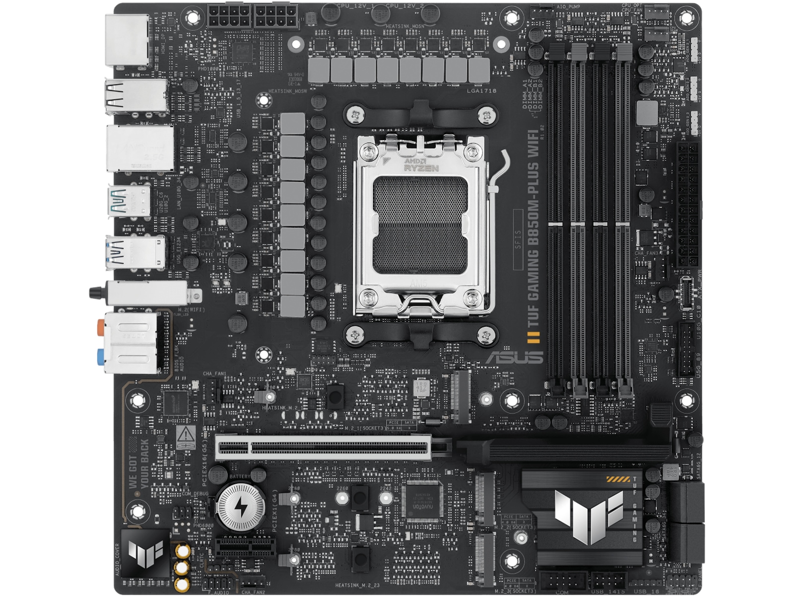 ASUS TUF GAMING B850M-PLUS WIFI Moderkort AMD Socket