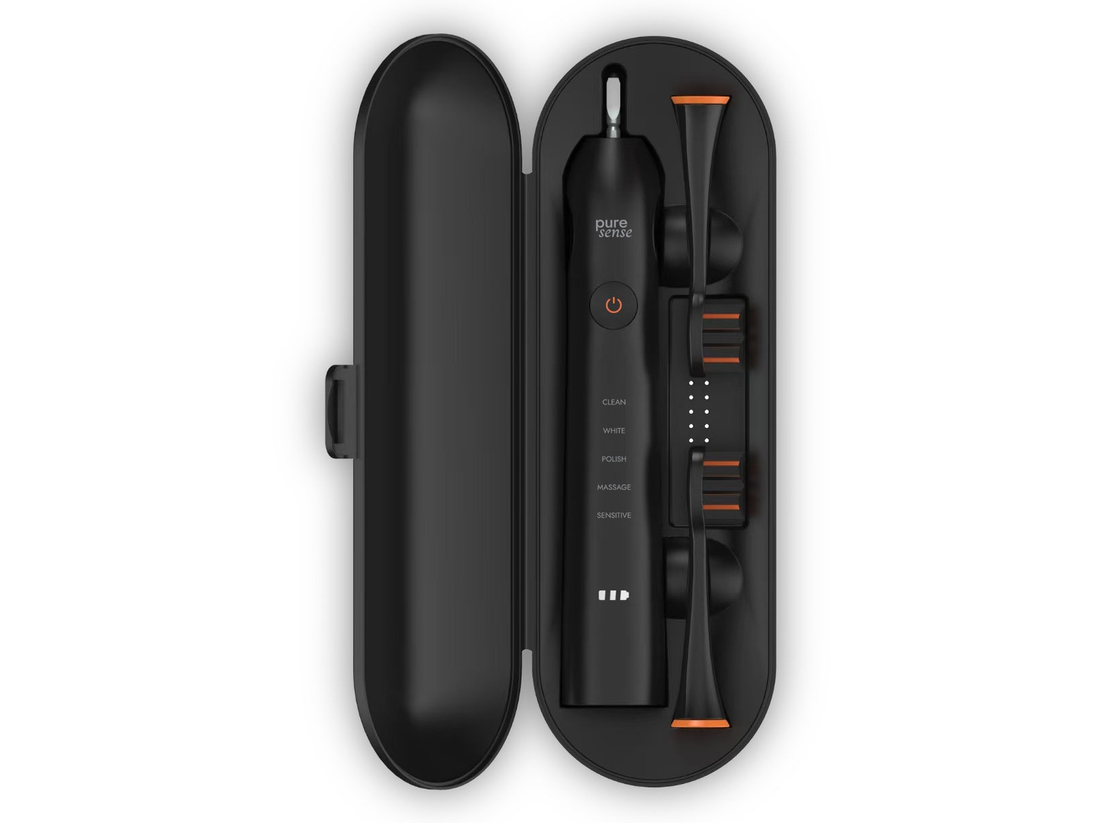 Puresense Dental C Sonic Brilliant Bundle (svart) Eltandborste