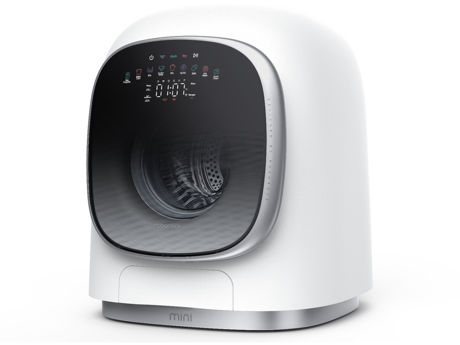 Roborock ZEO Mini tvätt-/torrkombimaskin (vit/silver) Kombinerad tvättmaskin och torktumlare