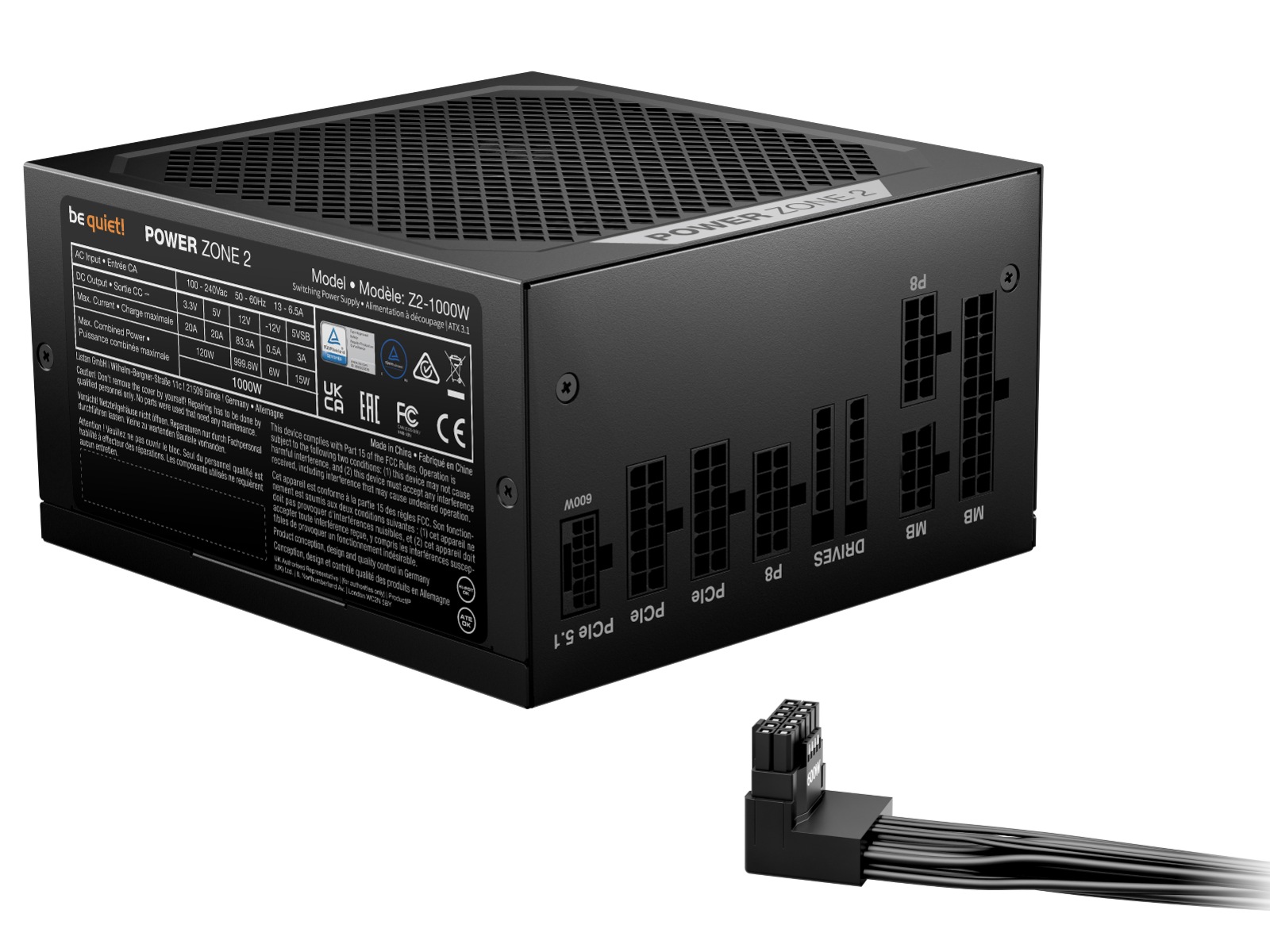 be quiet! Power Zone 2 1000W PSU Nätaggregat