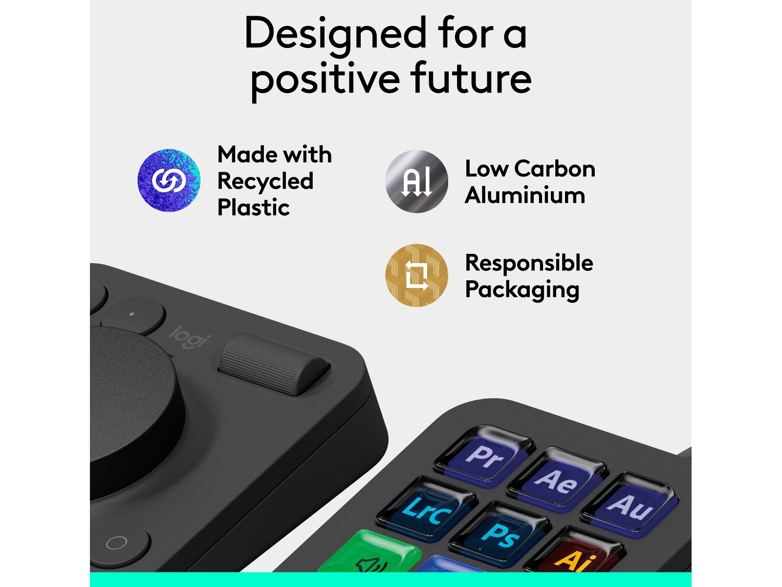 Logitech MX Creative Console (svart) Tangentbord