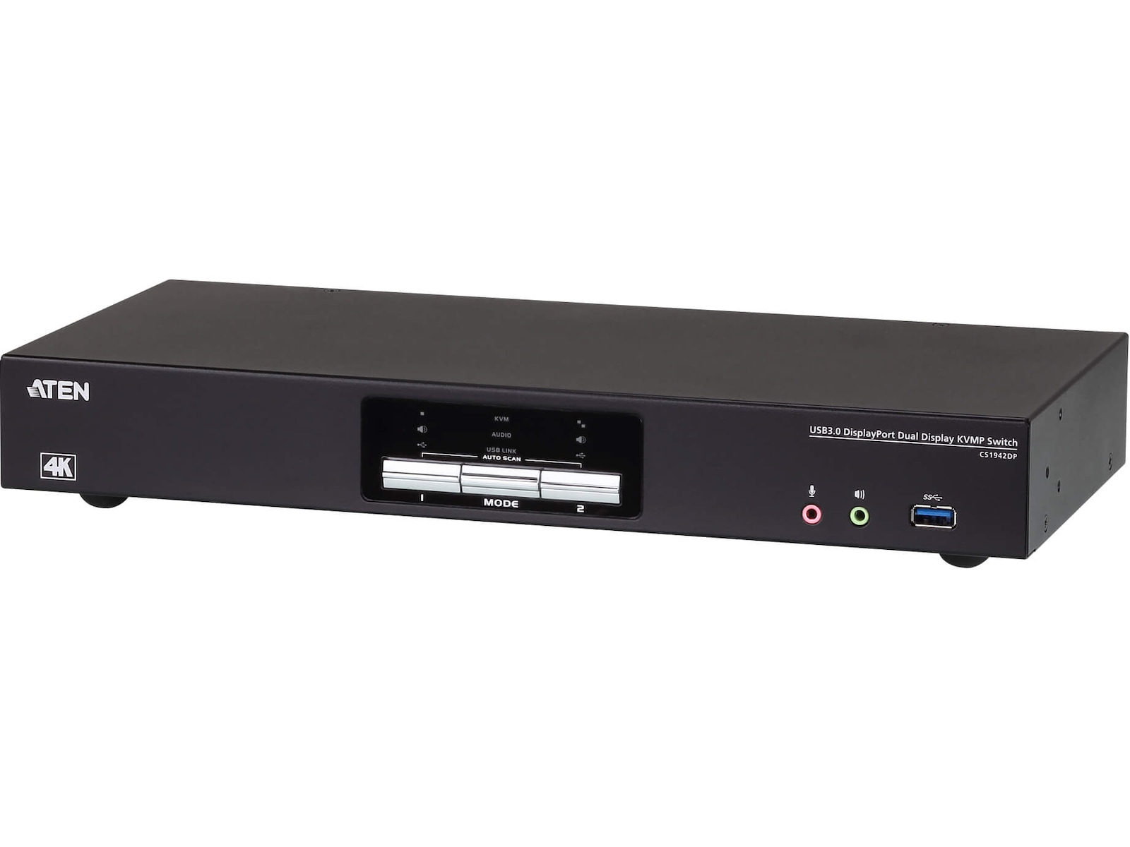 Aten KVM 2-PC 1 användare CS1942DP Dockningsstation och USB-hub