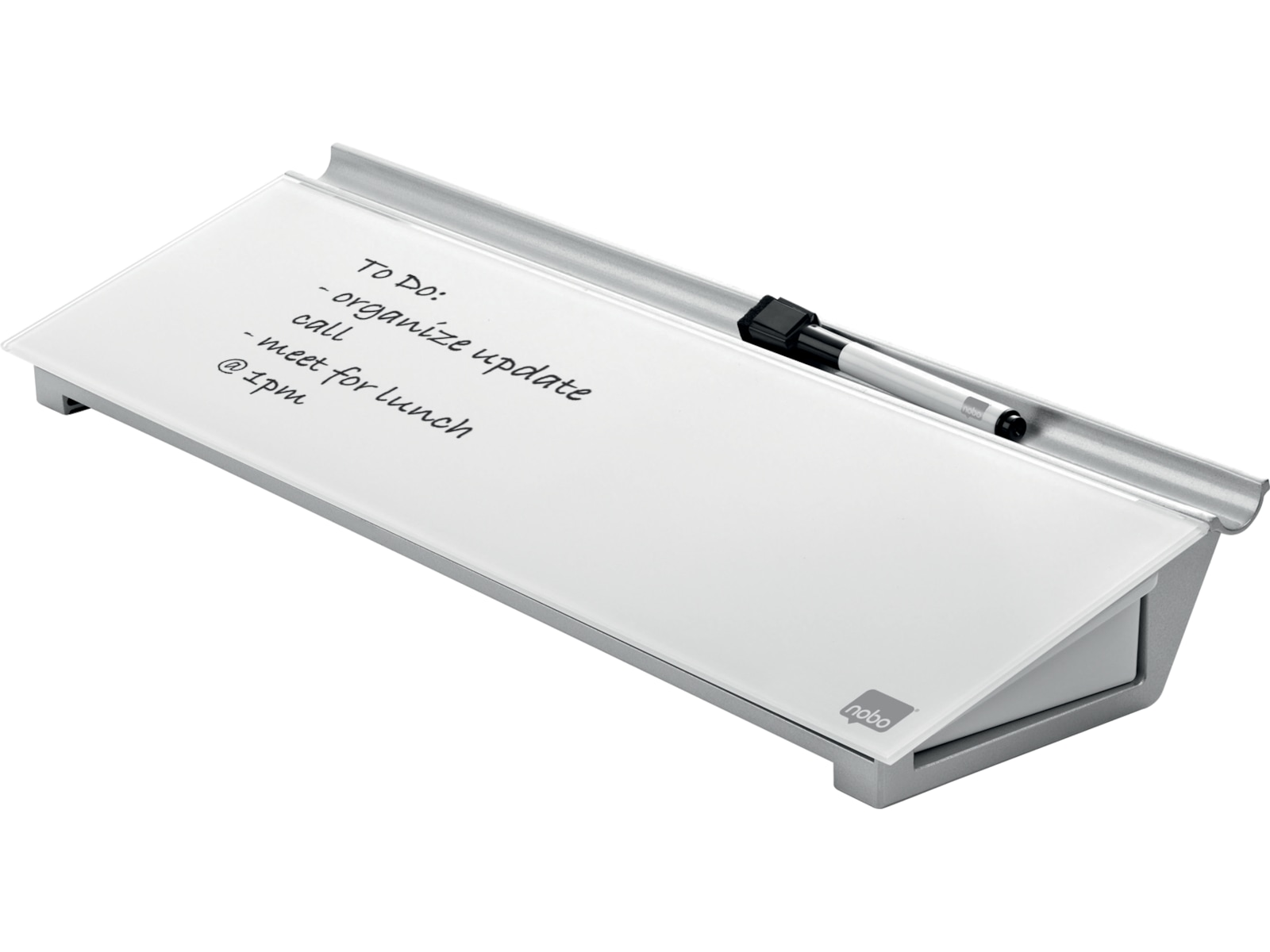 Nobo Memotavla, liggande, ljusande vit Whiteboards