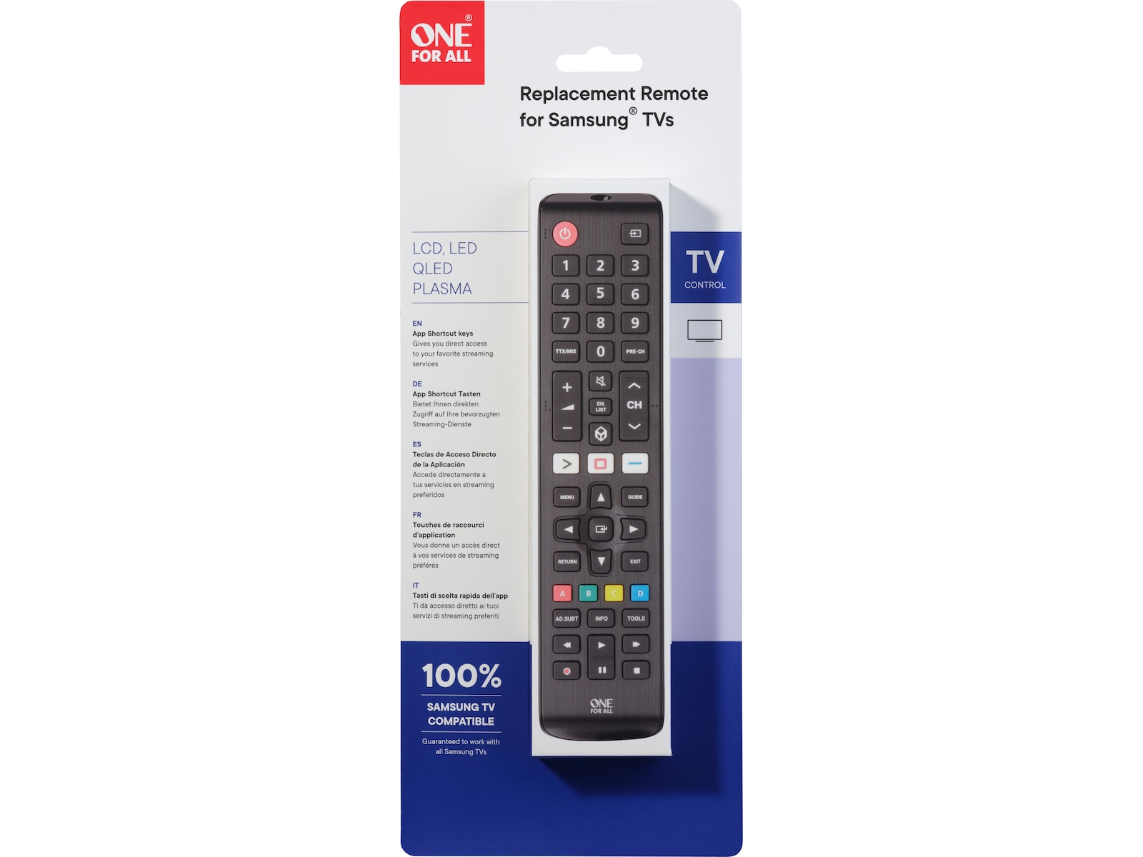 One For All URC 4910 Fjärrkontroll till Samsung Fjärrkontroller