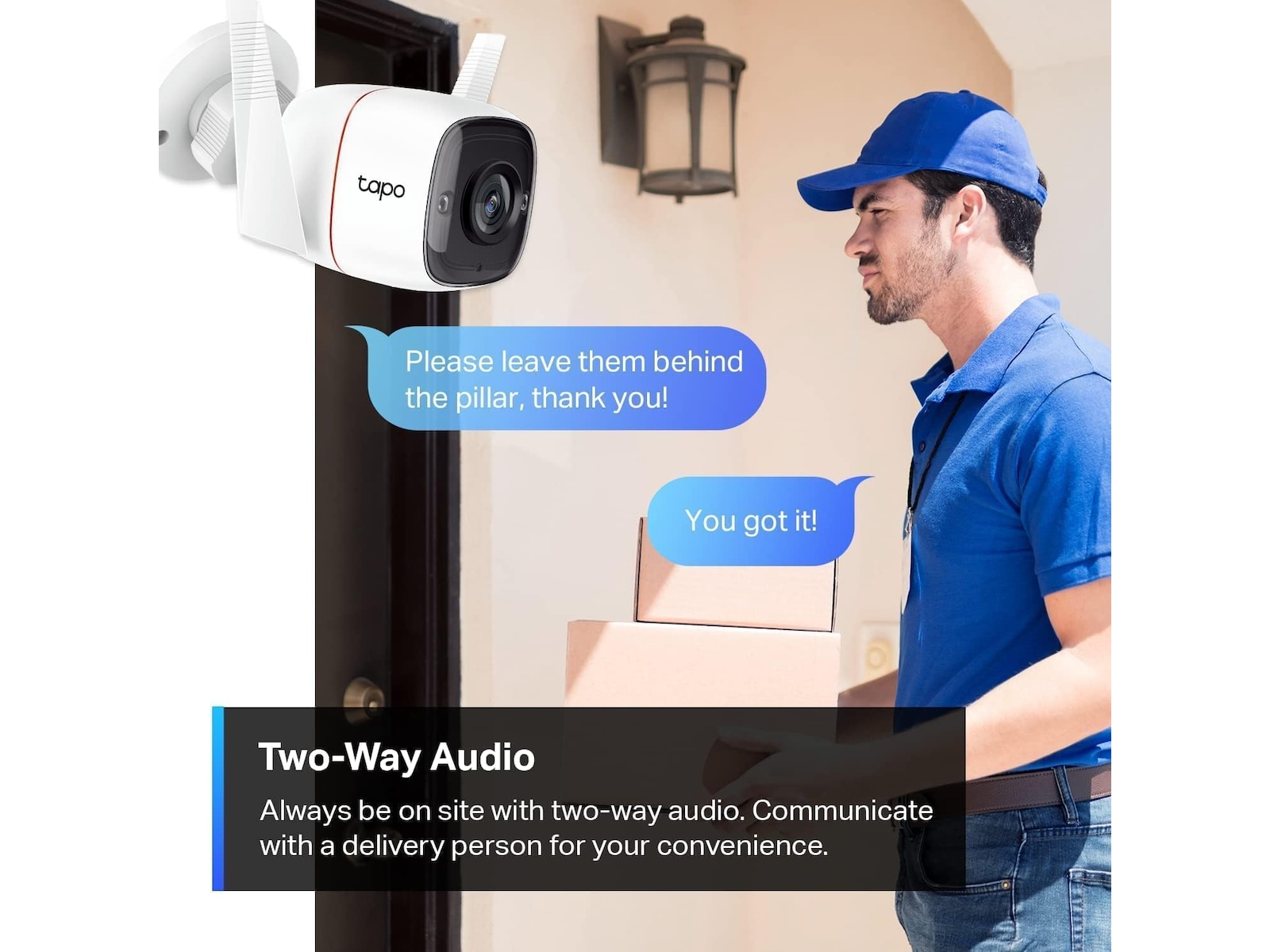 TP-Link Tapo C310 WiFi Camera Outdoor (vit) Övervakningskamera