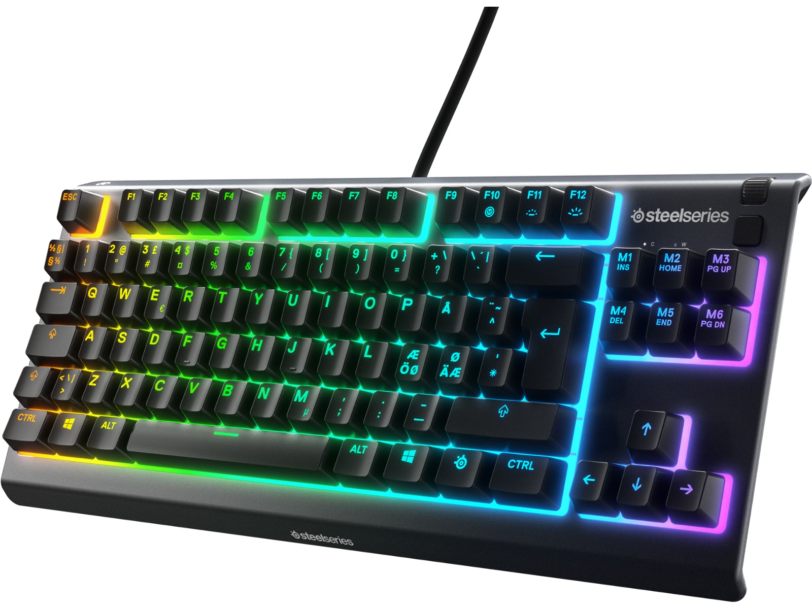 Steelseries Apex 3 TKL Gamingtangentbord (svart) Gamingtangentbord
