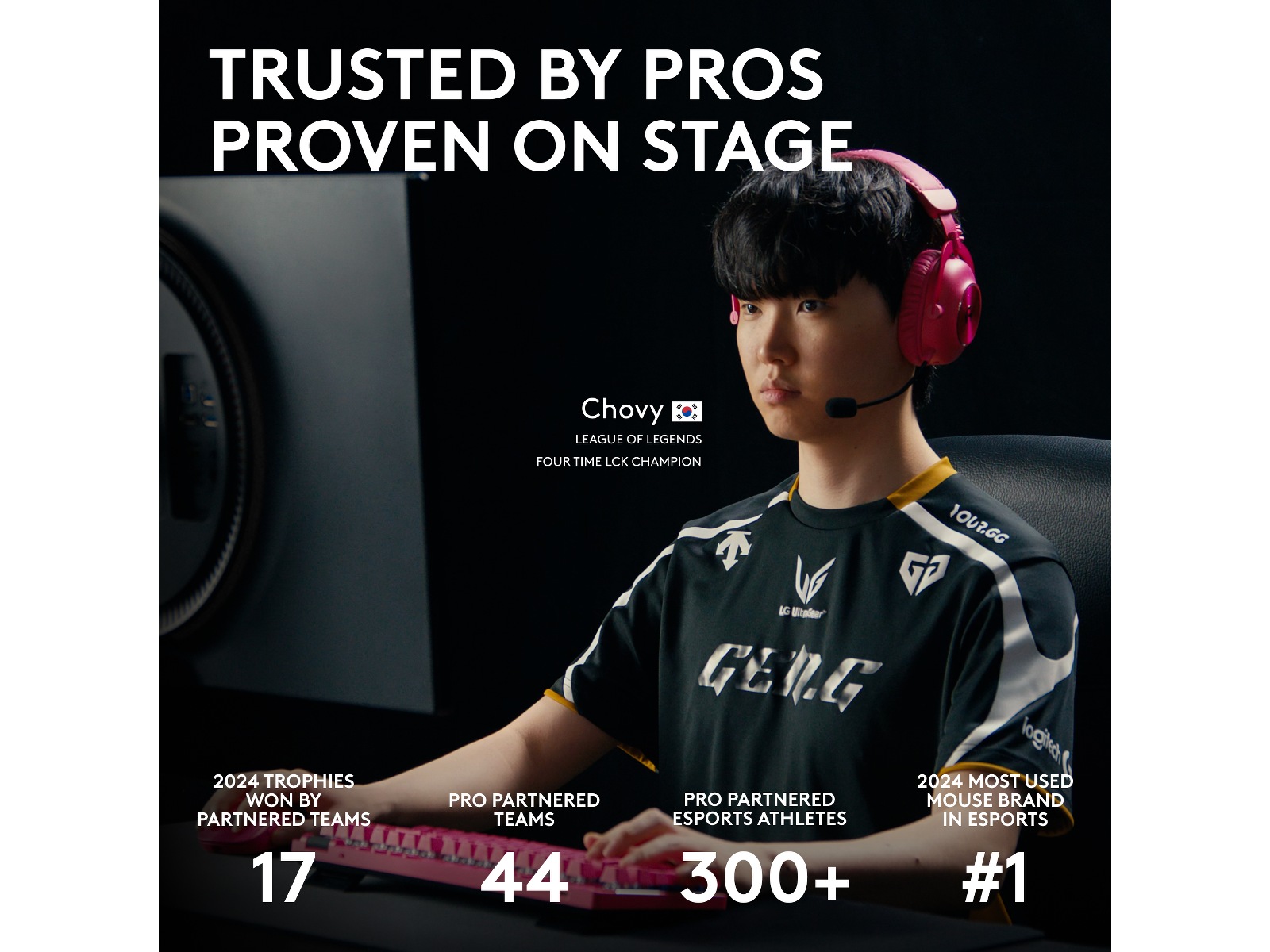 Logitech G Pro X Superlight 2 Lightspeed Trådlös Gamingmus (Magenta) Gamingmus