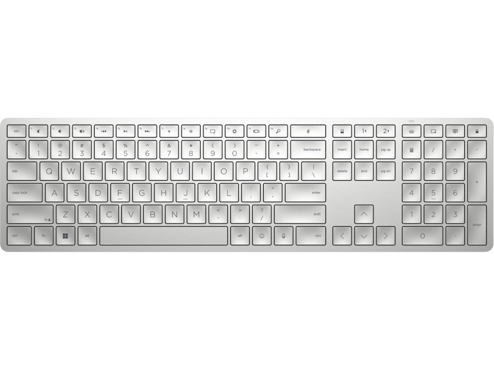 HP 970 programmerbart trådlöst tangentbord (silver) Tangentbord