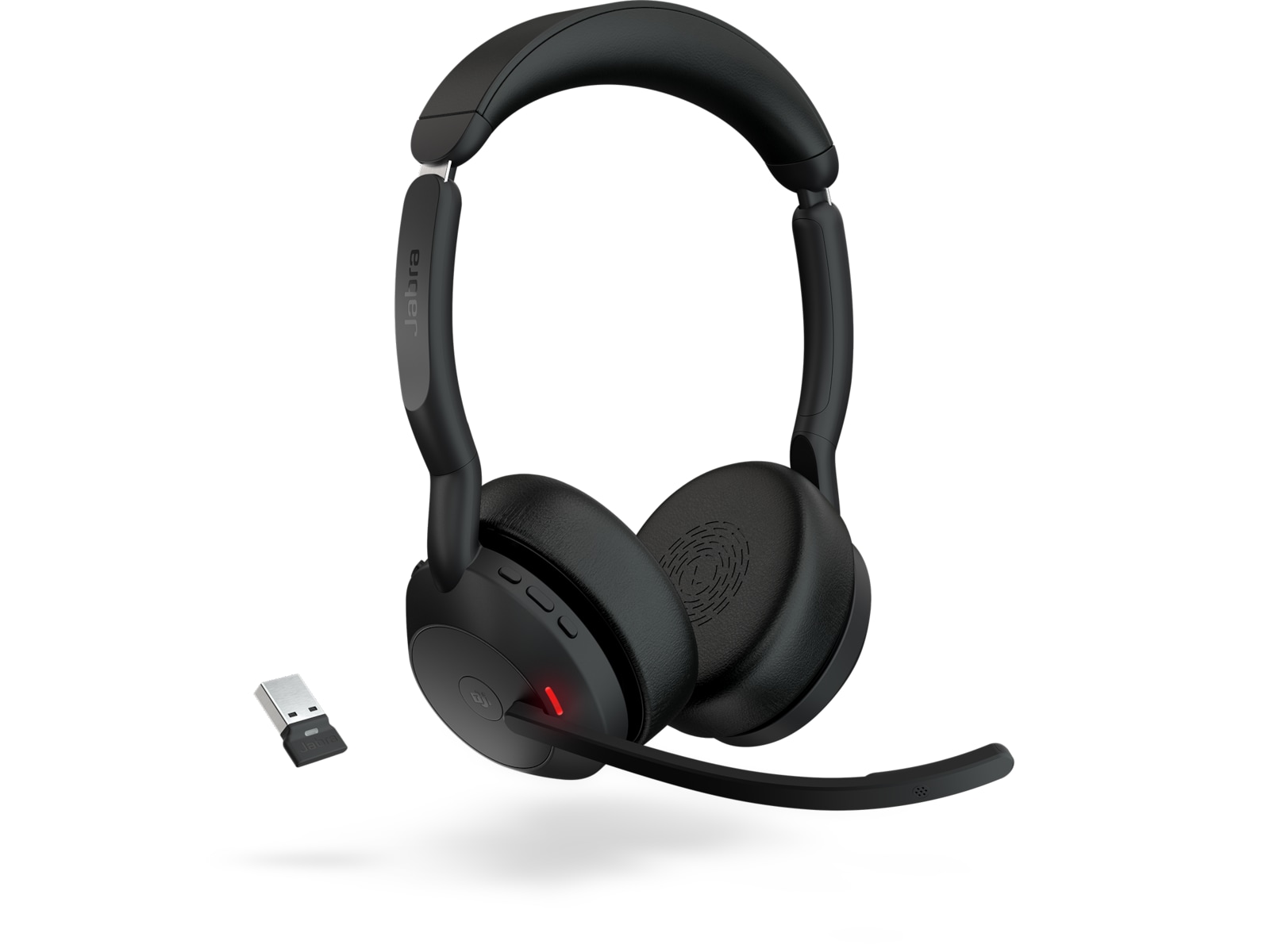 Jabra Evolve2 55 Link380a MS Teams Stereo Stand Headset trådlöst