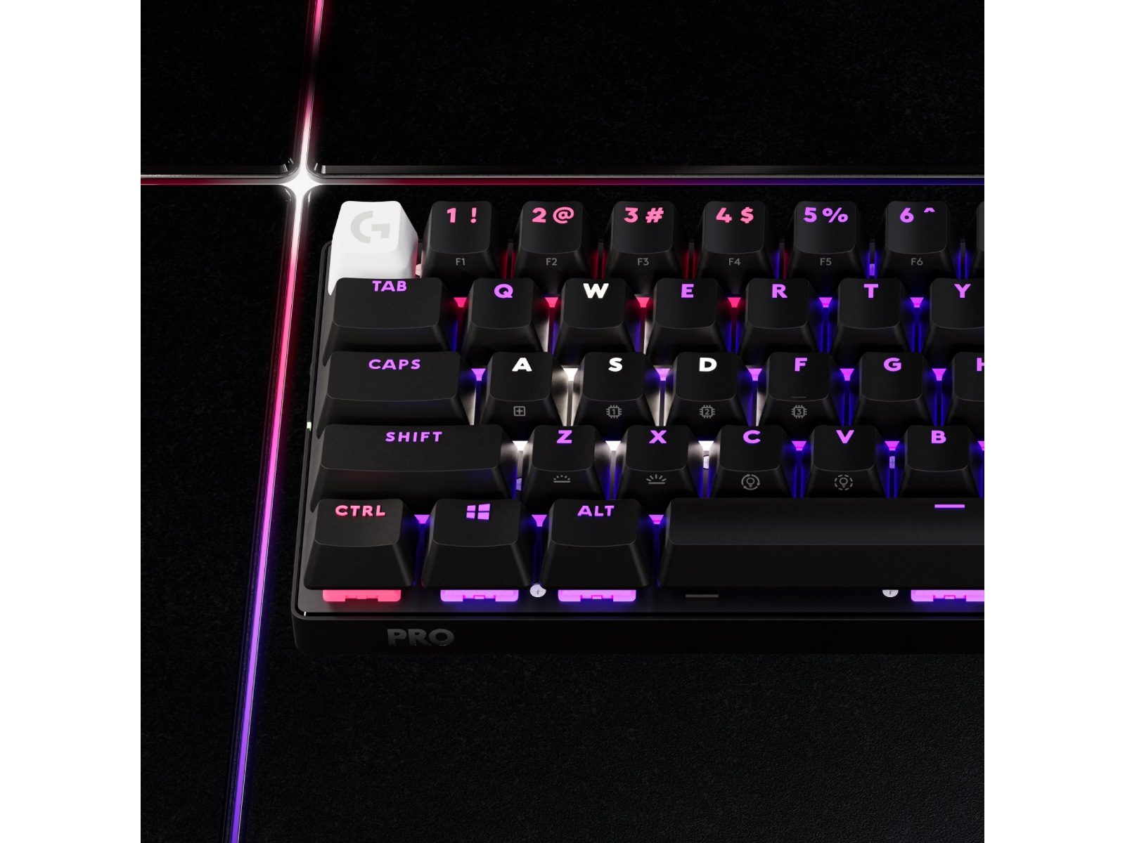 Logitech G Pro X 60 Lightspeed Tactile trådlöst gamingtangentbord (svart) Gamingtangentbord