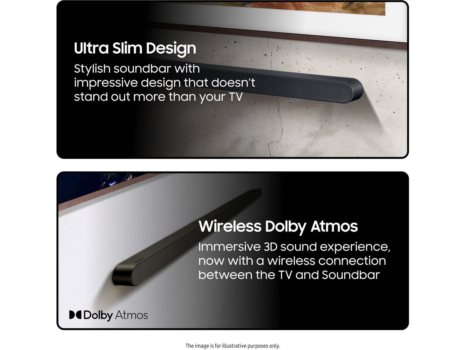 Samsung HW-S710D soundbar med subwoofer (svart) Soundbars