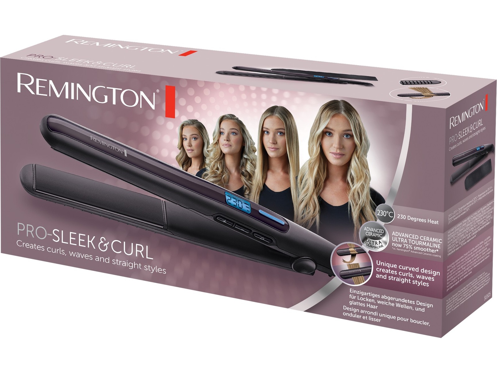 Remington PRO-Sleek & Curl plattång S6505 Hårvård & styling