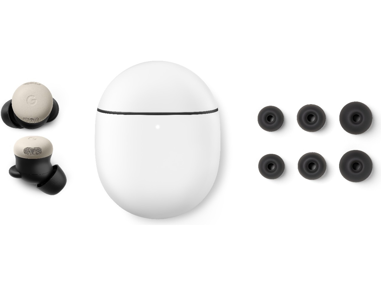 Google Pixel Buds Pro 2 trådlösa hörlurar, In-ear (porcelain) In-ear hörlurar
