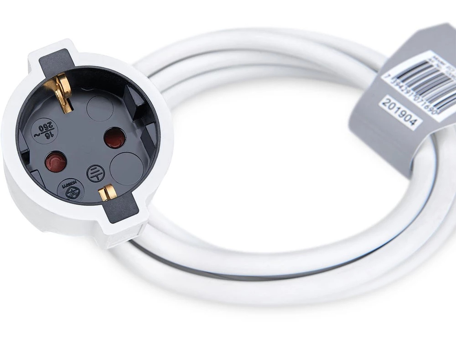 Andersson Förlängningssladd 2m (vit) Förlängningskabel & förgrening