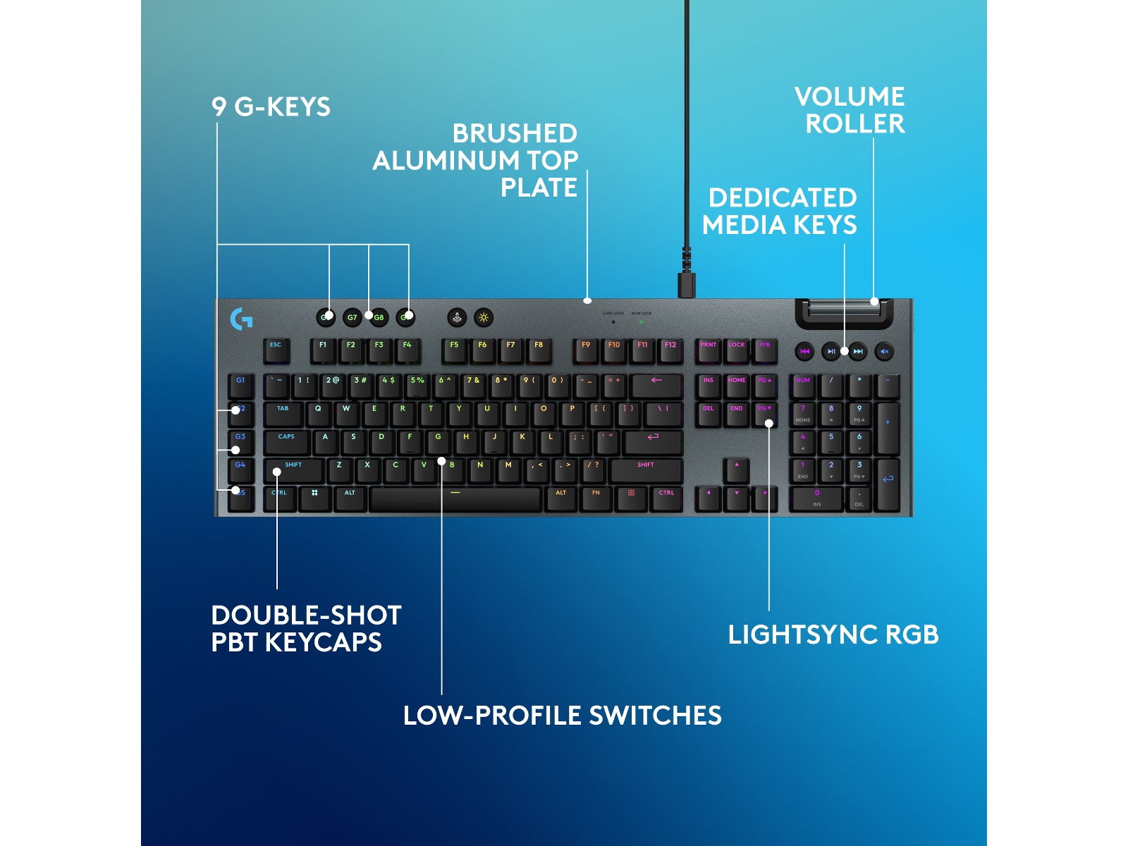 Logitech G915 X Gamingtangentbord (svart) Gamingtangentbord
