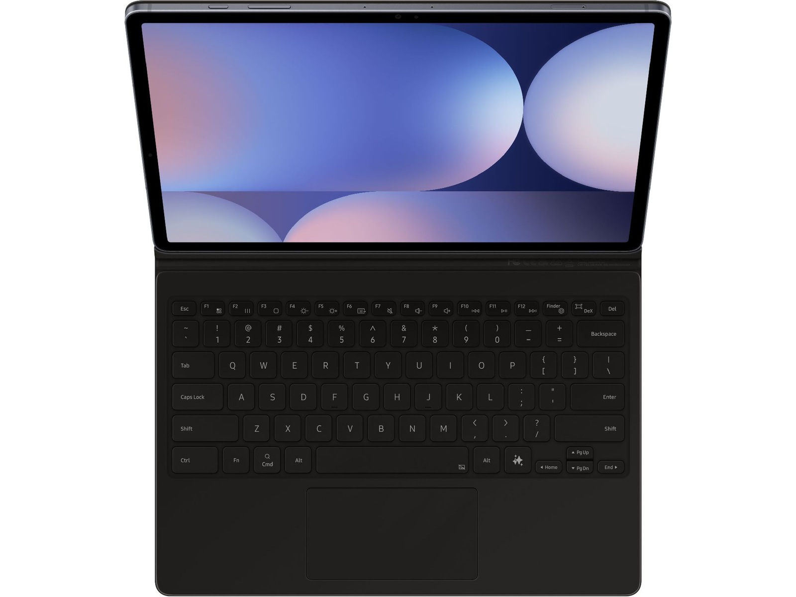 Samsung Galaxy Tab S10+ / S9+ / S9 FE+ tangentbordfodral (svart) Skydd
