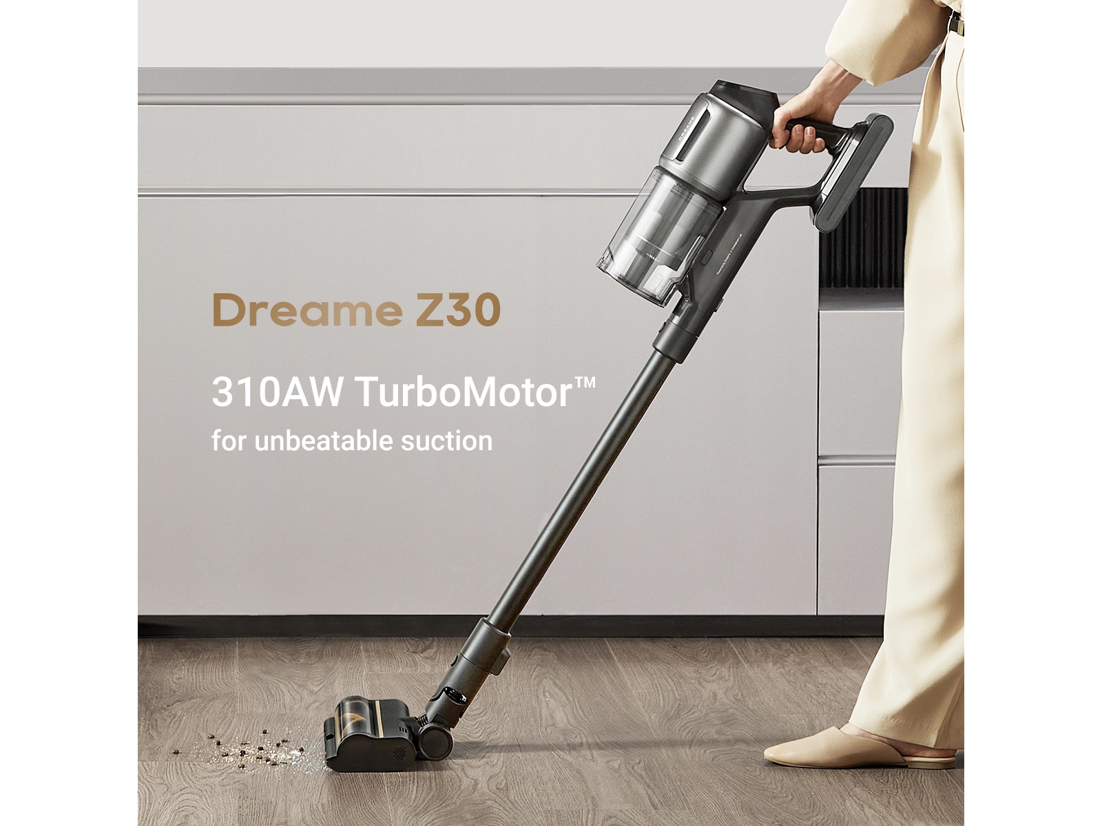 Dreame Z30 trådlös dammsugare (svart) Skaftdammsugare