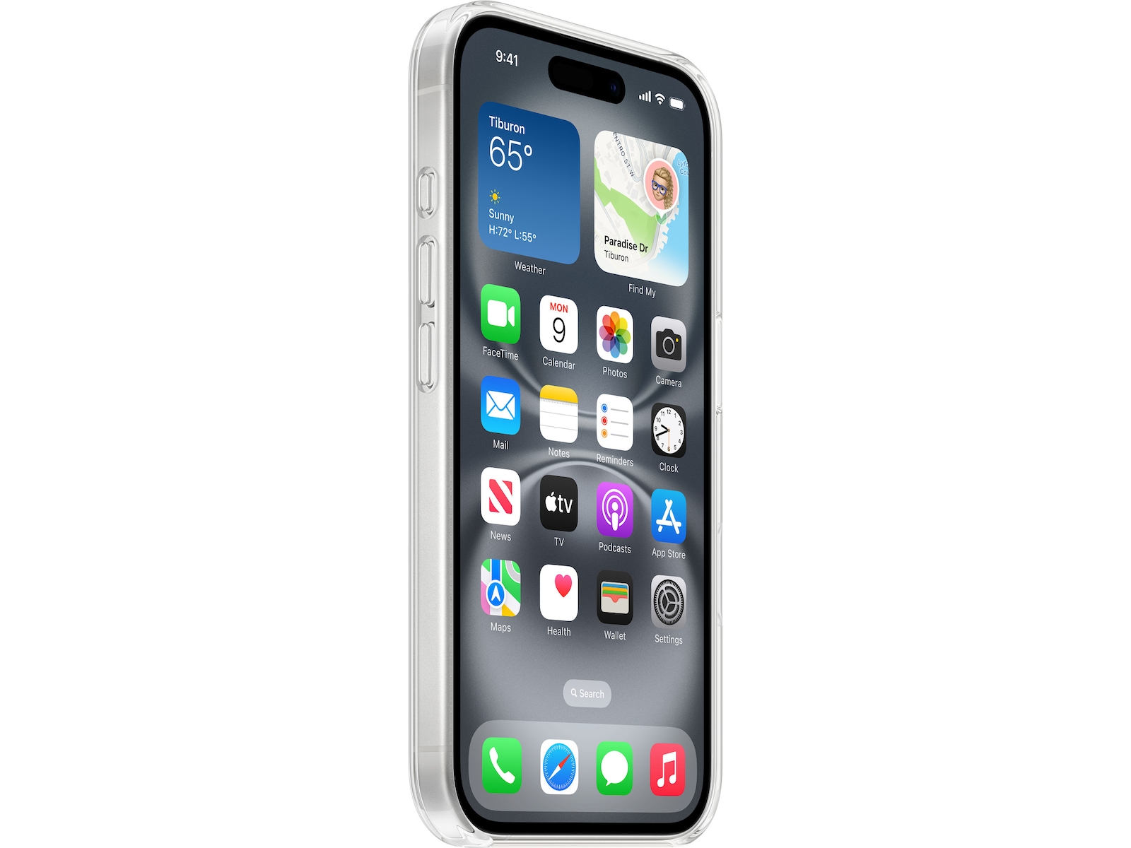 Apple iPhone 16 Transparent Skal (transparent) Skydd