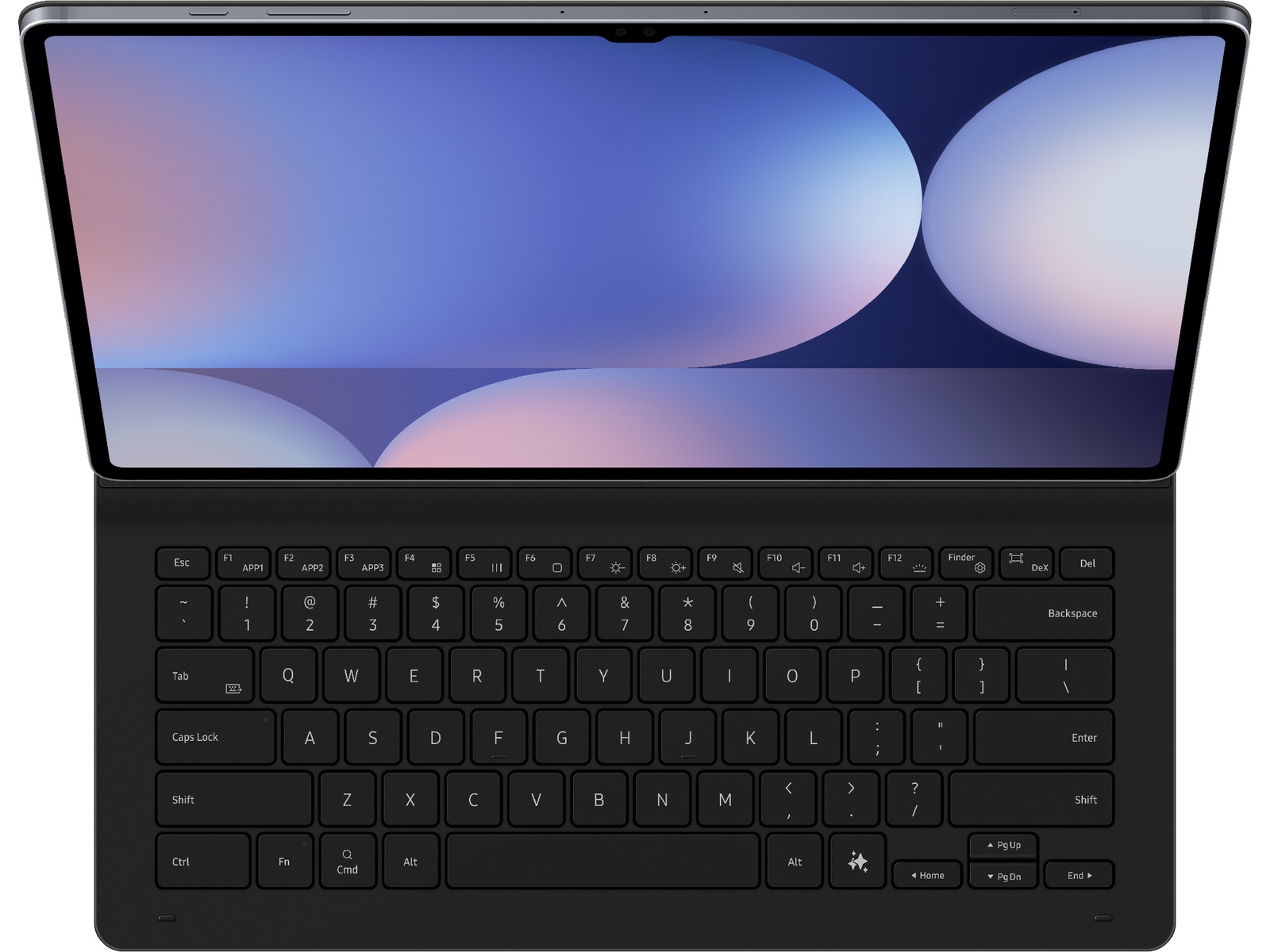Samsung Galaxy Tab S10 Ultra / S9 Ultra Slim tangentbordsfodral (svart) Skydd