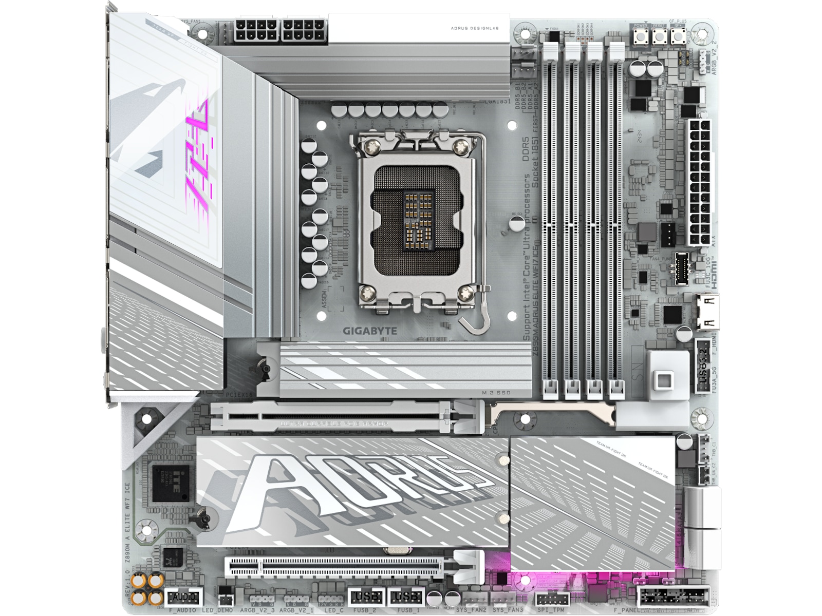 GIGABYTE Z890M A ELITE WF7 ICE Moderkort Intel Socket