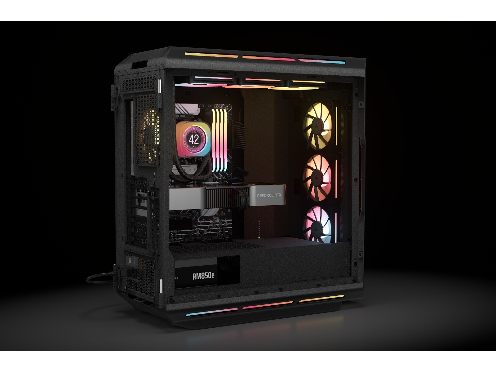 Corsair RMe Series RM850e PSU (svart) Nätaggregat