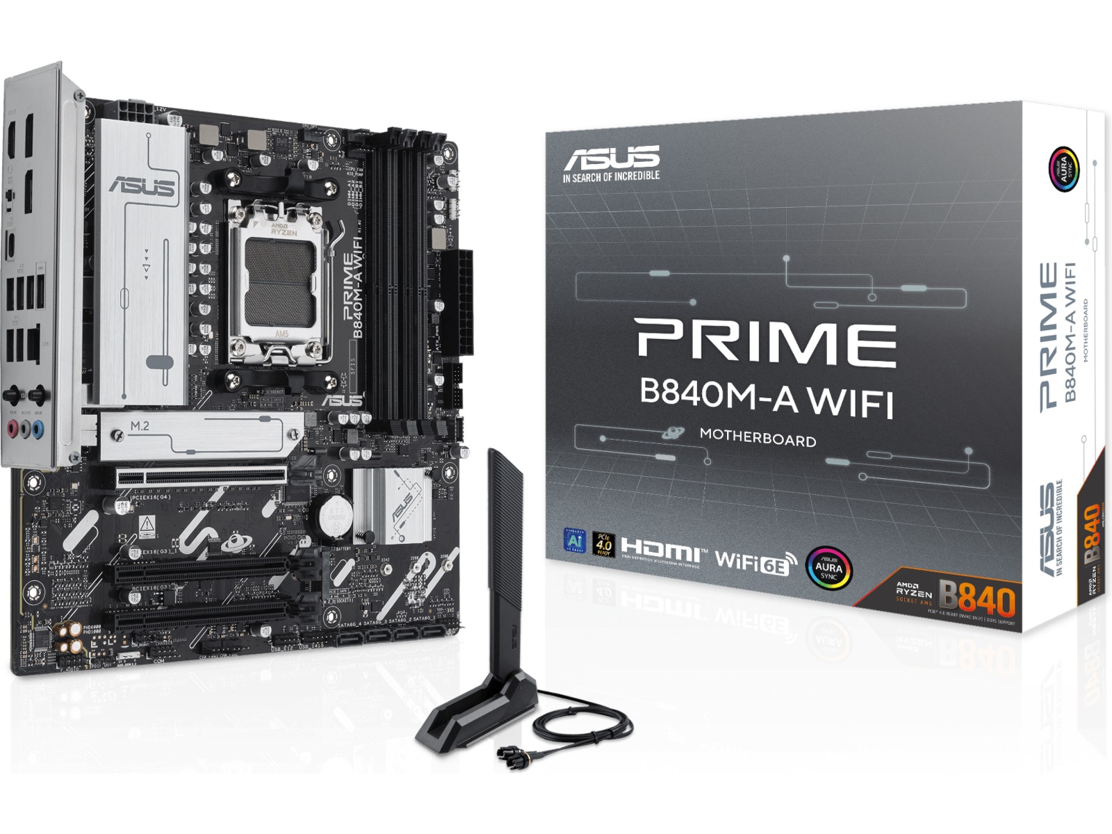 ASUS PRIME B840M-A WIFI Moderkort AMD Socket