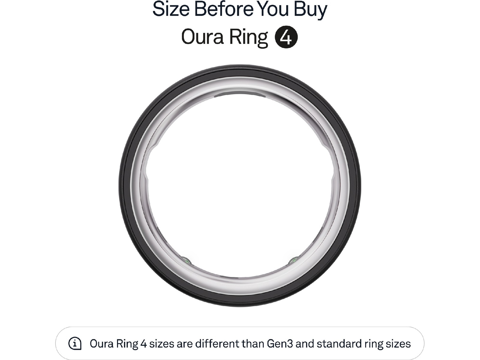 Oura Ring 4 Smart Ring str. 11 (stealth) Smart ring