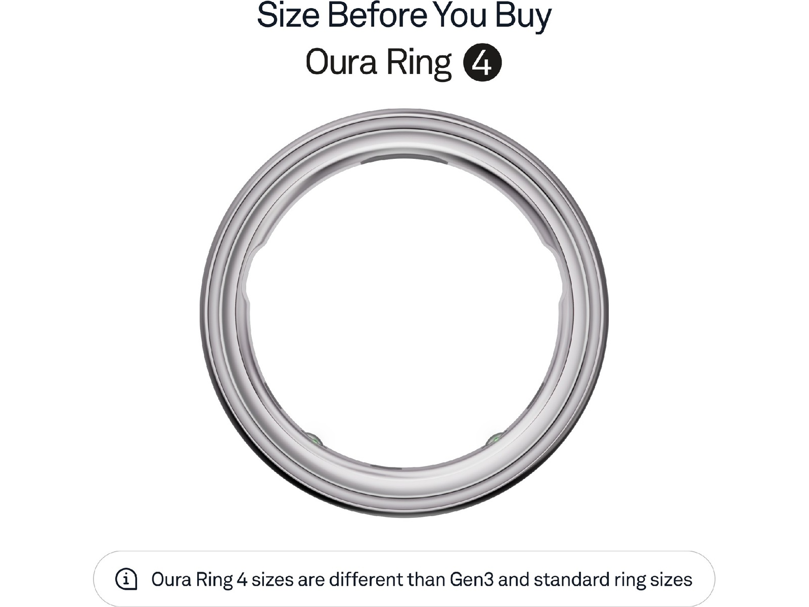 Oura Ring 4 Smart Ring str. 14 (silver) Smart ring