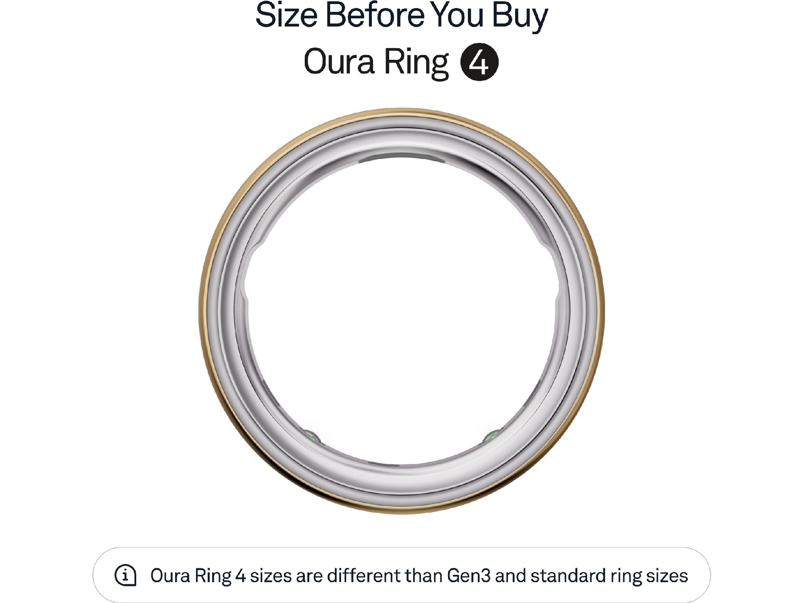 Oura Ring 4 Smart Ring str. 11 (guld) Smart ring