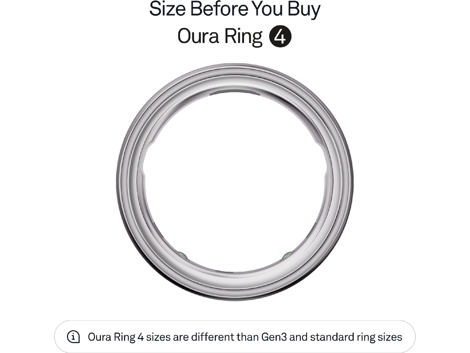 Oura Ring 4 Smart Ring str. 8 (silver) Smart ring