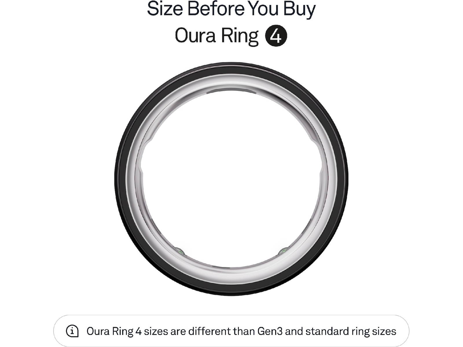 Oura Ring 4 Smart Ring str. 5 (svart) Smart ring