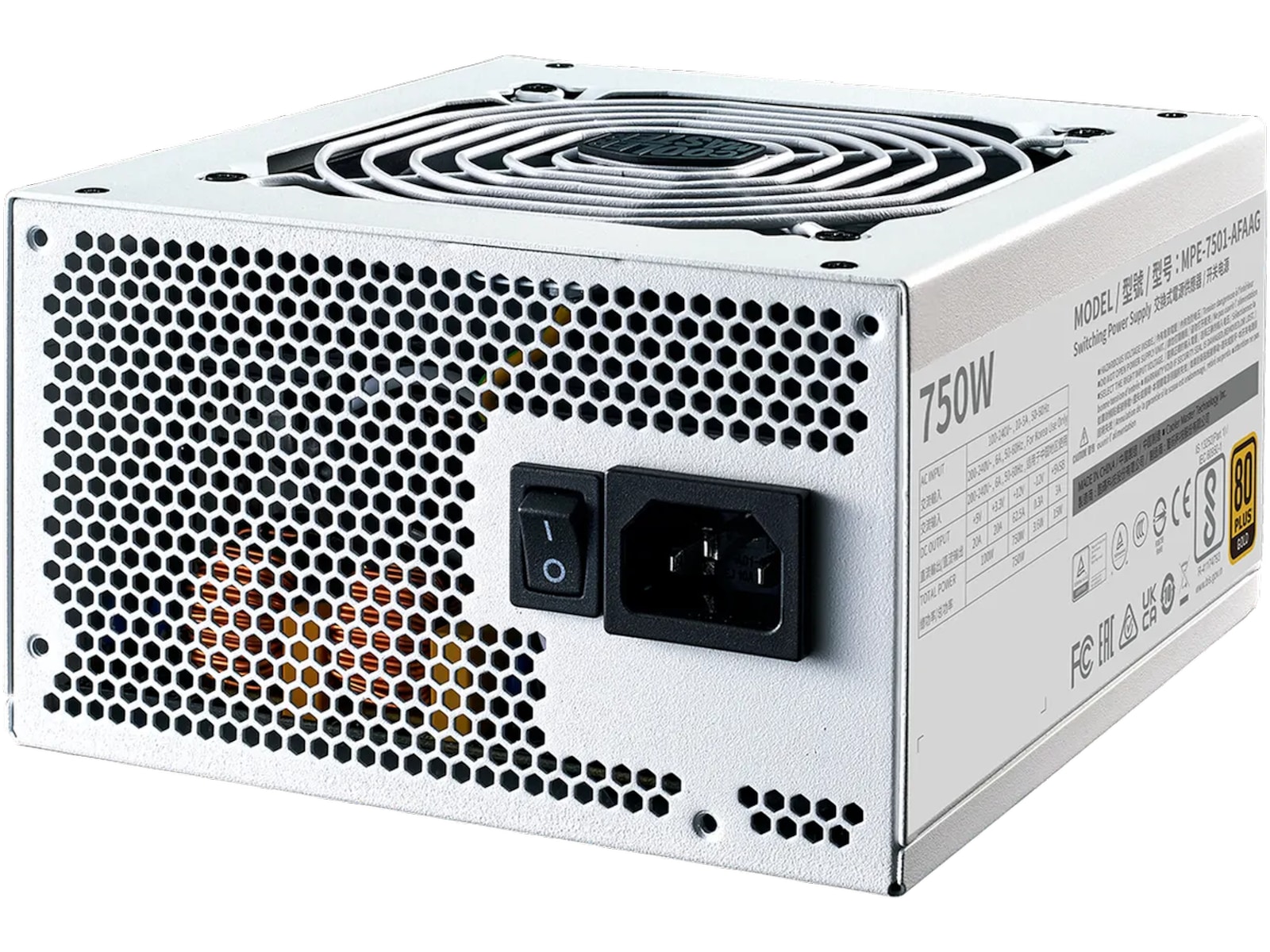 Cooler Master MWE Gold 750 V2 PSU (vit) Nätaggregat