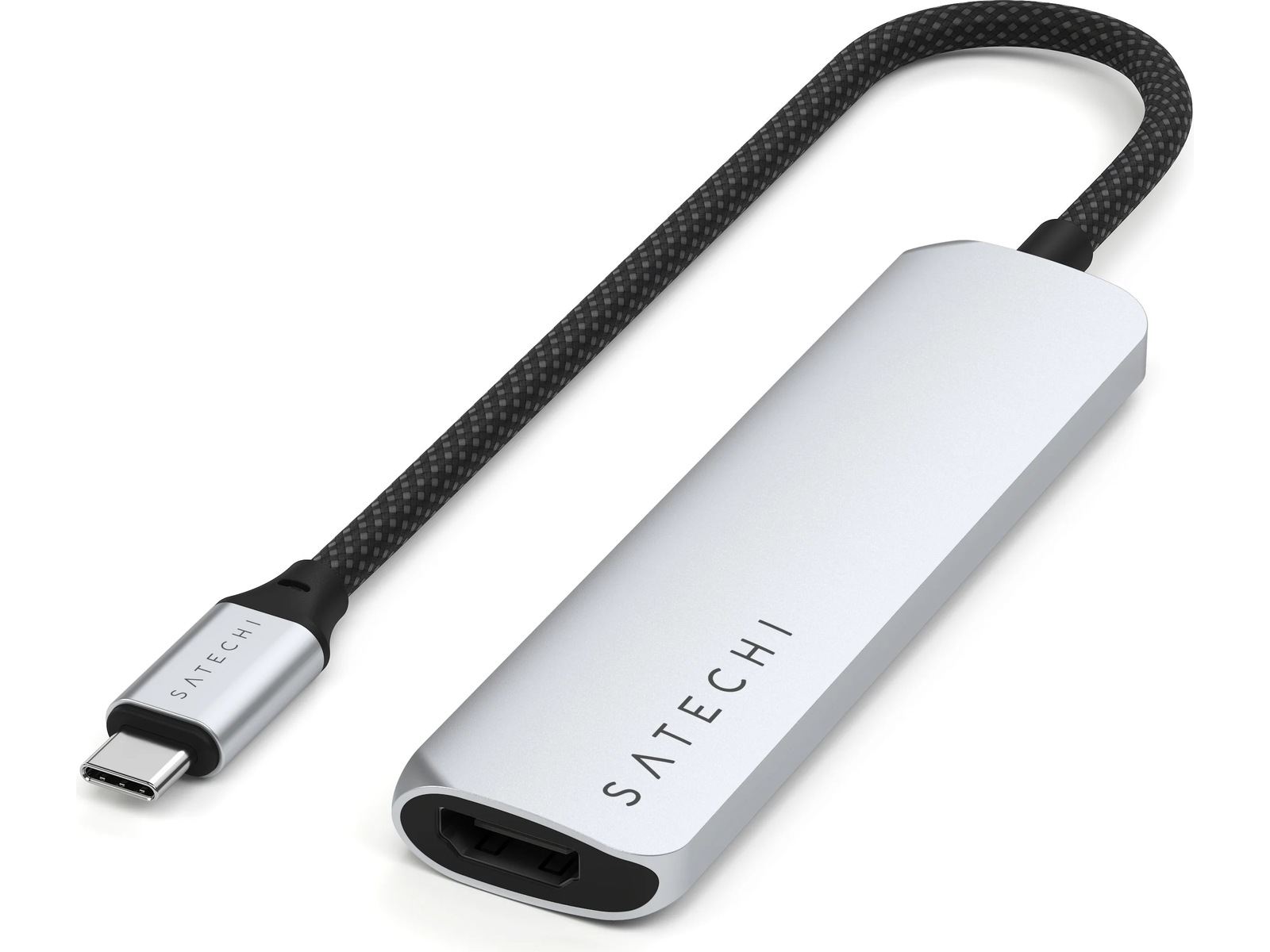 Satechi 4-i-1 Slim 4K Multiport docking (silver) Dockningsstation och USB-hub