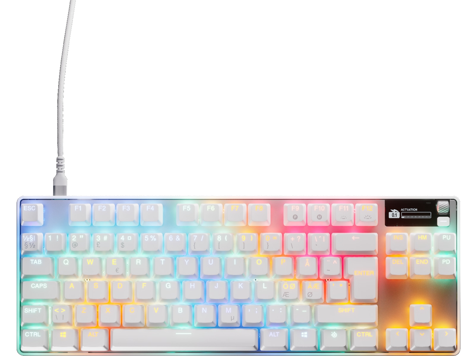 SteelSeries Apex Pro TKL Gen 3 Gamingtangentbord (vit) Gamingtangentbord