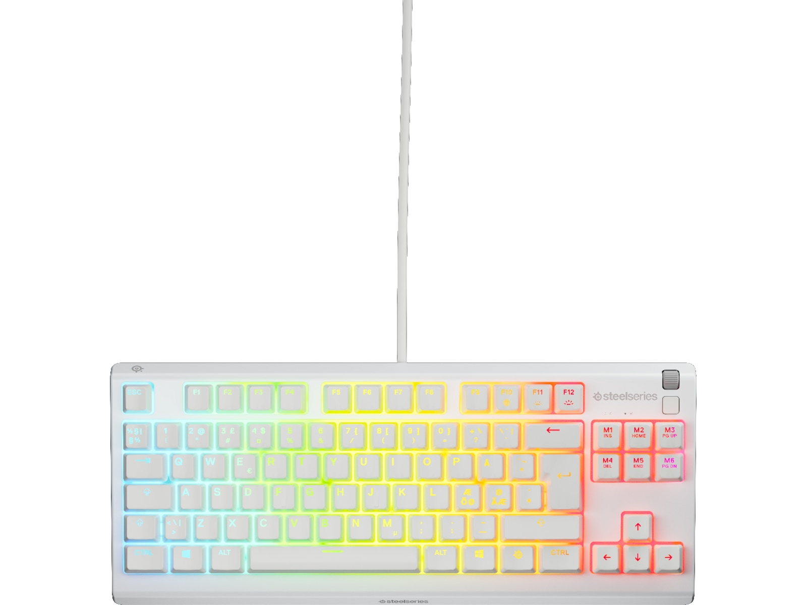 SteelSeries Apex 3 TKL gamingtangentbord (vit) Gamingtangentbord