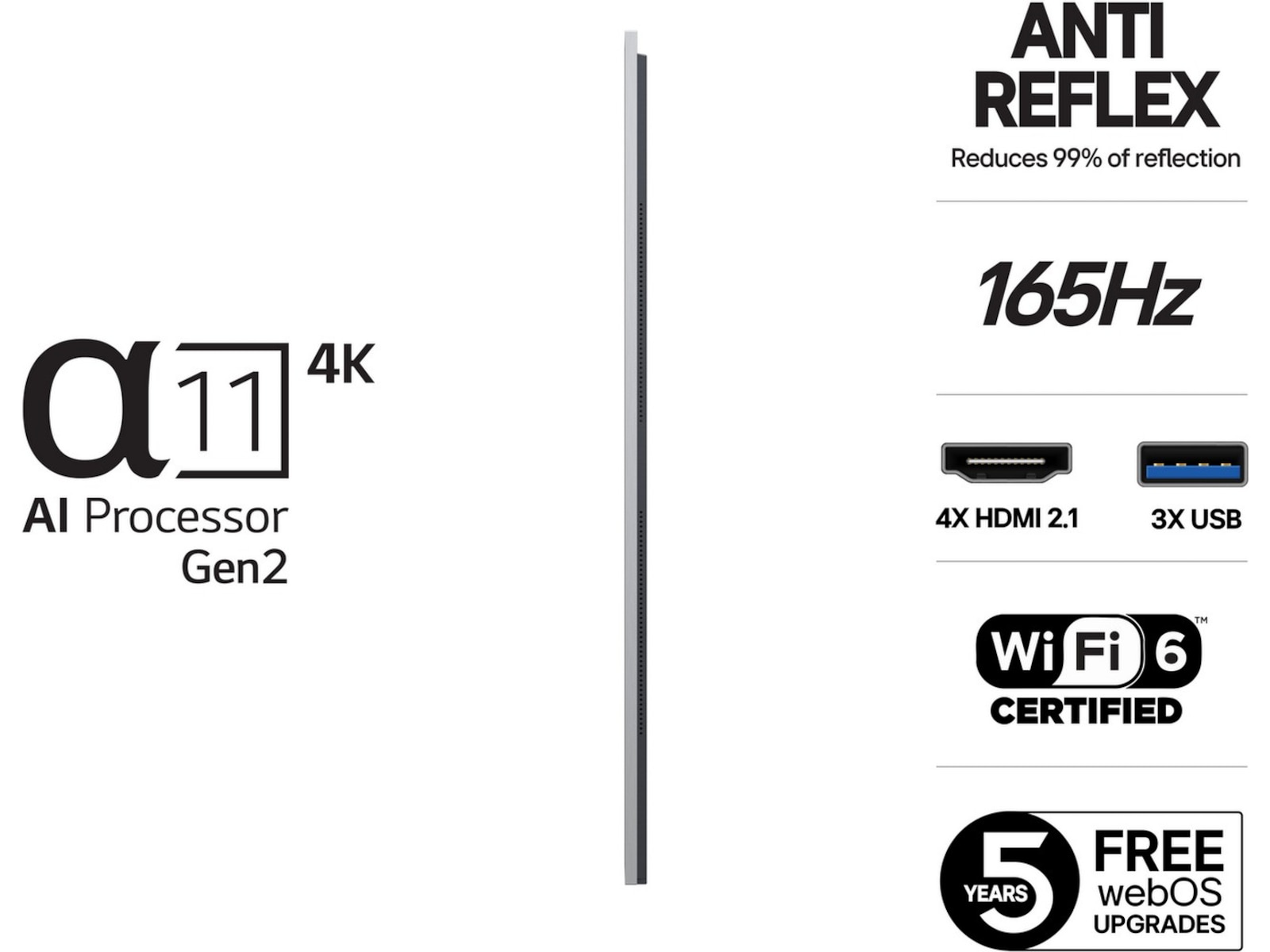 LG 83" G5 AI 4K OLED Smart TV (2025) Över 80 tums TV