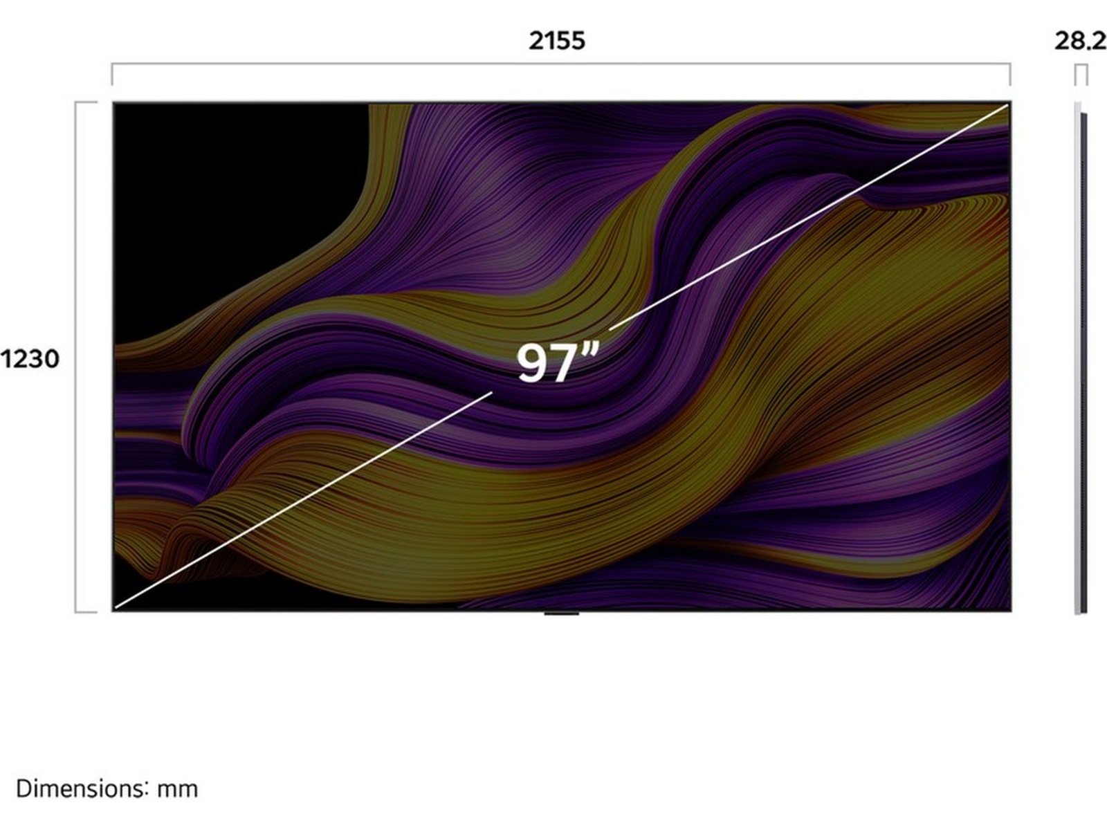 LG 97" G5 AI 4K OLED Smart TV (2025) Över 80 tums TV