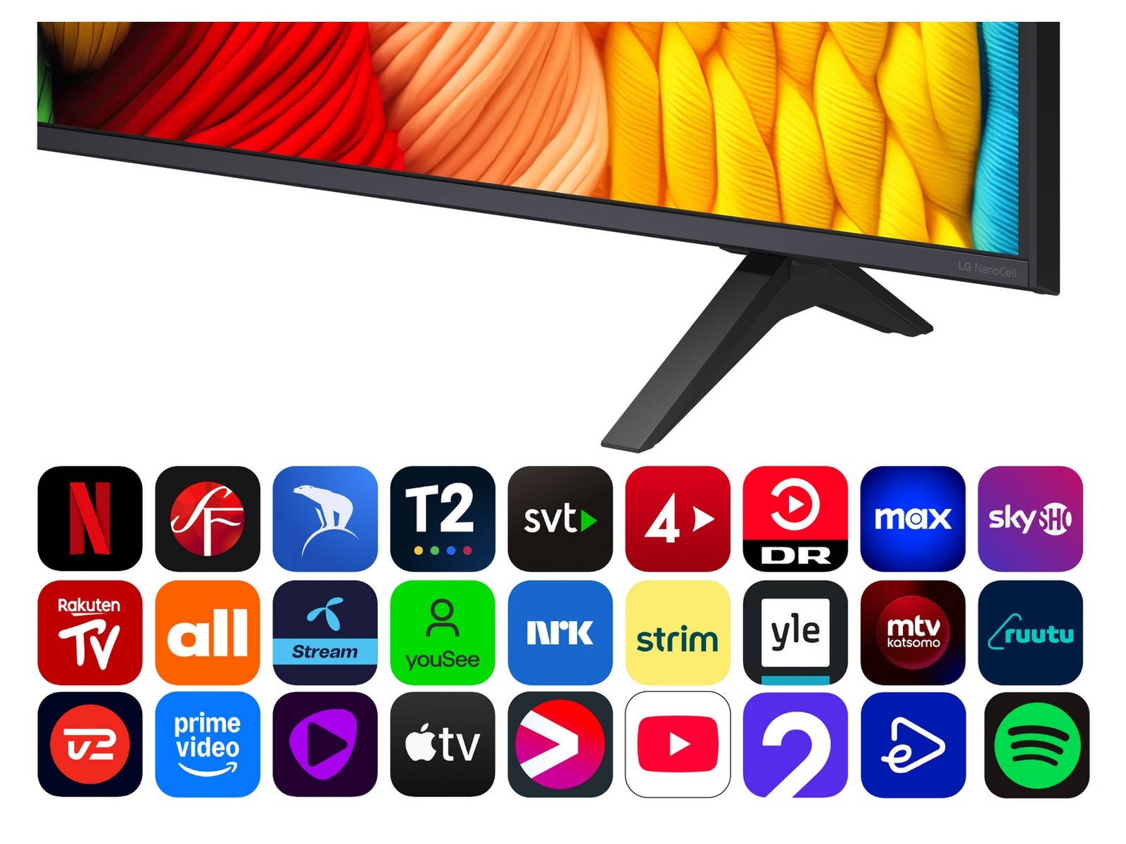 LG 65" NANO80 AI 4K NanoCell Smart TV (2025) 60 - 69 tums TV