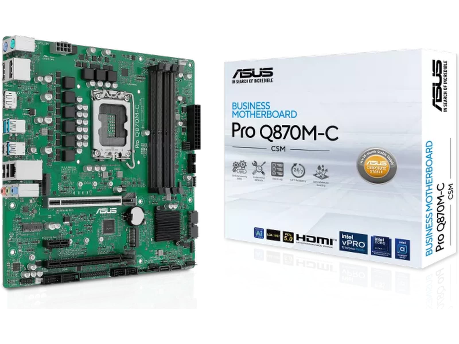 ASUS Pro Q870M-C-CSM Moderkort Intel Socket